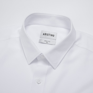 Aristino <b>Men's</b> <b>White</b> Anti-Wrinkle Breathable <b>Dress</b> <b>Shirt</b> Microfiber Workwear Style Summer ALS5000Z Wholesale - Product Image 2