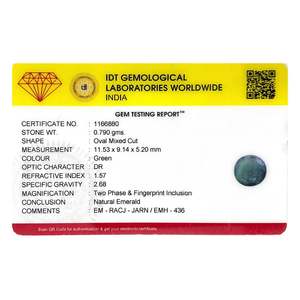 Gema de Diamante Verde Corte Esmeralda Natural de 3.95 Quilates con Certificado IGI, Creada y Pulida en Laboratorio para Joyería - Product Image 4