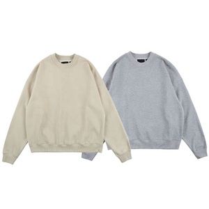 Vente en gros de haute qualité Slim Fit hommes Basics Sweatshirts 100% coton plaine sweat à col rond à vendre - Product Image 5