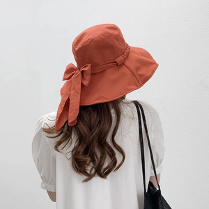 หมวกปีกกว้างสำหรับผู้หญิง, หมวกแฟชั่นทรงถังหมวกป้องกันรังสียูวีกลางแจ้งหมวกทรงถังพับได้สำหรับการเดินป่าตกปลาชายหาด - Product Image 4