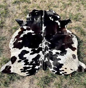 Tapis En Peau De Vache Véritable Noir 180x220 Cm - Tapis En Cuir Tapis Animalier Tapis Cowhide Decor Western Tapis Design 86082655
