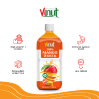 1 Liter Mango Puree Fruitdrank, Zonder Toegevoegde Suiker, OEM ODM Private Label, Halal Gecertificeerde Drankproducent