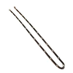 Figaro <b>Chain</b> Necklace Zinc Alloy <b>Black</b> Gun Plated Classic Minimalist Unisex Daily Wear Jewelry - Product Image 2