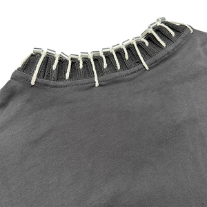 Nueva camiseta Vintage de gran tamaño con lavado ácido para hombre, ropa informal de algodón pesado de 300gsm, camiseta de manga corta para hombre - Product Image 5