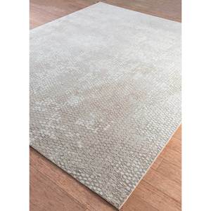 Kavi Ivory Hand Knotted Wool Bamboo Silk Rug Chaos Theory Collection-Abstract Pattern for Teen Living Room 10mm Hallway Friendly - Product Image 2