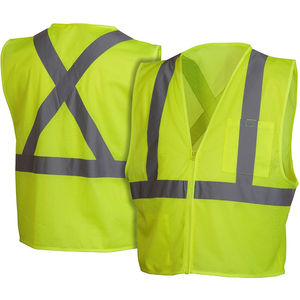 Gilet de sécurité réfléchissant personnalisable avec logo OEM, haute visibilité, classe 1 ANSI, pour le travail et la sécurité, couleur personnalisée, utilisation par les géomètres - Product Image 1