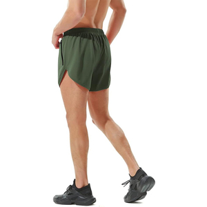 กางเกงขาสั้นโพลีเอสเตอร์สำหรับออกกำลังกายวิ่งออกกำลังกายมีซิปเป็นมิตรต่อสิ่งแวดล้อมสำหรับฝึกกีฬา - Product Image 4