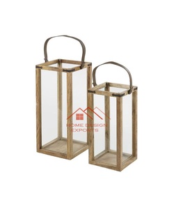 Linterna de vela de madera de alta calidad para decoración de iluminación de velas Nuevo diseño Acabado de color moderno Diseño único - Product Image 1