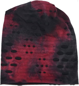 Unisex dos tonos áspero venta al por mayor estilo desgastado hombres mujeres moda largo Slouchy Beanie sombreros de gran tamaño holgados gorros gorras - Product Image 1