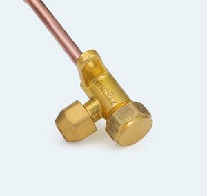 Vanne de dérivation à 2 voies de type S de 1/4 pouce, corps en laiton SAE à 45 degrés, tuyau en cuivre 23G, 800 PSI pour les systèmes de climatisation R32 R410A R22 - Product Image 5