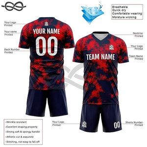 Venta caliente único barato peso ligero Dropship fútbol camiseta totalmente ropa deportiva sublimada Stock camiseta de fútbol Jersey - Product Image 4