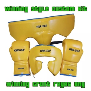 Ensemble de boxe Winning en cuir de vache véritable personnalisé, gants de boxe, protège-tête, protège-aine, ensembles d'entraînement Winning SI-BSS-027 - Product Image 3