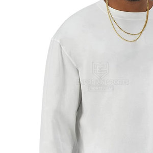 T-shirt classique à manches longues pour homme, 100% coton, décontracté, uni, de haute qualité, doux, respirant, séchage rapide, écologique - Product Image 5