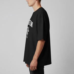 Camiseta de Cuello Redondo de Algodón con Estampado Gráfico Extra Grande para Hombre, Estilo Casual - Product Image 2