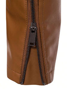 2026 Superventas: Chaqueta de Cuero Genuino para Hombre con Mangas Regulares, Servicio ODM, Estilo Vintage Urbano, Alta Calidad, Envío DDP - Product Image 4