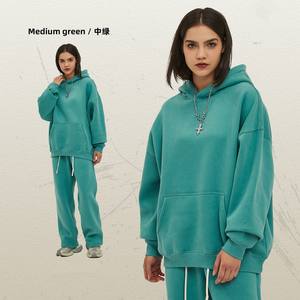 AutumnWinter New Loose fit Felpa fleece 360g Heavyweight Hoodie Hombres Sudaderas con capucha de gran tamaño - Product Image 6