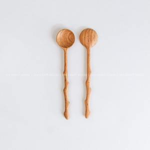 Ensemble d'outils pour salade en bois écologique Ustensile de cuisine et de restaurant pour soupe, épices, fruits, décor de salle à manger - Product Image 2