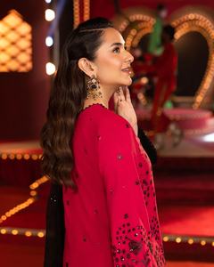 AJM Trade House 5580 Diseñador Étnico Paquistaní Mujeres Salwar Trajes Formal Seda Pesada Georgette para Fiestas - Product Image 5