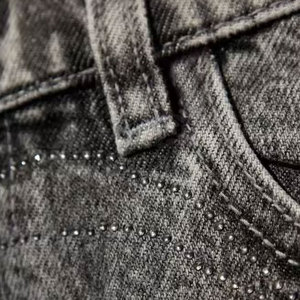 Fashion Acid Wash High Waisted Breathable Cotton Women Shorts for Festival or Beach Look 2025 - Product Image 2
