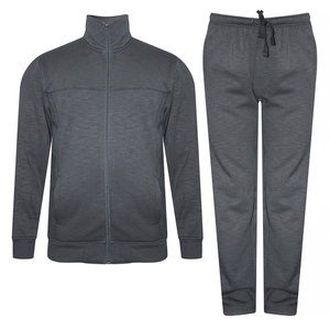 Conjunto Deportivo Personalizado de Felpa Gruesa 100% Algodón, Sudadera con Capucha y Pantalones Deportivos Ajustados con Cordón para Hombre, Conjuntos Deportivos Lisos - Product Image 1