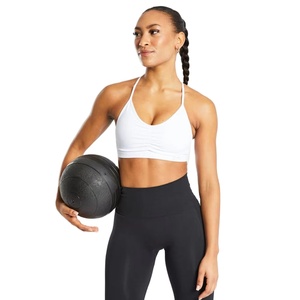 บราไร้ตะเข็บสีขาวสำหรับผู้หญิง ชุดกีฬาและโยคะ บราออกกำลังกายแบบซัพพอร์ตสูง ยืดหยุ่น สวมใส่สบาย เหมาะสำหรับการออกกำลังกายประจำวัน - Product Image 2