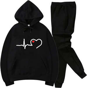 Vêtements d'hiver unisexes Survêtements à capuche à motif uni de style unique avec logo personnalisé sérigraphie à bas prix pour hommes et femmes - Product Image 5