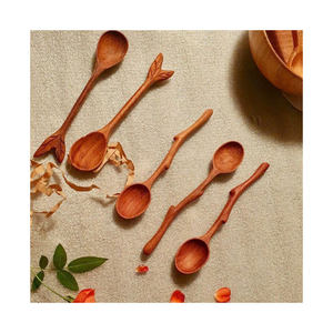 Cuchara de madera disponible a granel, espátula de madera para cocinar y decorar - Product Image 2