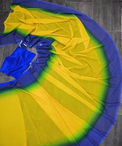 Sari Silk listo para usar fiesta India ropa de boda en precio al por mayor trabajo de bordado tradicional banarasi Khadi - Product Image 5