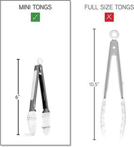 Pinzas de embalaje personalizadas, utensilios de cocina con mango en blanco y negro, herramientas de cocina, servidores de ensalada, utensilios de cocina, utensilios ideales para bodas - Product Image 4