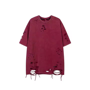 เสื้อยืดคอกลมทรงหลวมสำหรับผู้ชาย น้ำหนักเบา ไหล่ตก ราคาดีที่สุด ผลิตในปากีสถาน เป็นมิตรต่อสิ่งแวดล้อม ผ้าฝ้ายออร์แกนิค 100% ป้องกันการเป็นขุย - Product Image 5