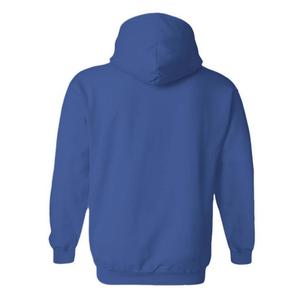 Dynamic Trendy Royal Blue Drop Shoulder Graphic Zipper Up Sudadera con capucha clásica para mujer Sudaderas con capucha en blanco transpirables antiarrugas para mujer - Product Image 5