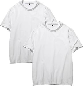T-shirt à col rond en jersey super doux imprimé sur mesure, nouveau design 2025, prix de gros très bas, pour hommes, pour polos - Product Image 6