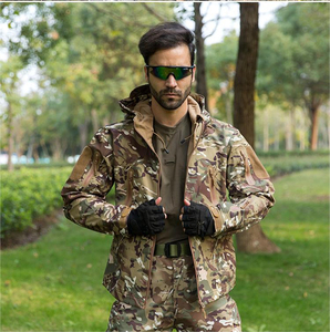 Veste bomber unisexe imperméable et respirante, coupe-vent, décontractée, chaude, col montant, camouflage de chasse, à capuche - Product Image 6