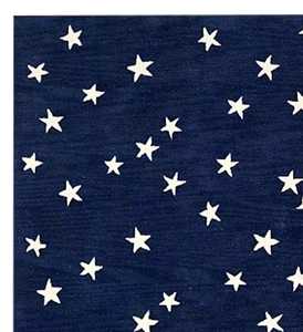 Nuevas alfombras de lana hechas a mano con cielos estrellados, patrón abstracto azul, tamaño y Color personalizables para uso físico - Product Image 3