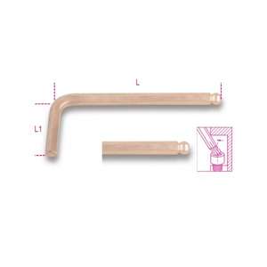 Clé hexagonale décalée à tête sphérique BETA Outils non étincelants - Product Image 1