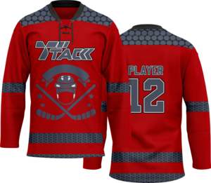 Haute qualité 100% Polyester Sublimation maillot de Hockey sur glace personnalisé tout Style haut cousu Hockey porter Tack entreprises TE-4117 - Product Image 3