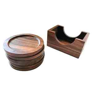 Sous-verres en ardoise faits à la main de haute qualité sous-verres en bois de sheesham personnalisés sous-verres en bois de noyer-tapis et tampons en gros - Product Image 5