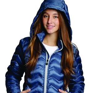 Chaqueta acolchada personalizable recortada cálida cortavientos de invierno para mujer de producción a granel - Product Image 1