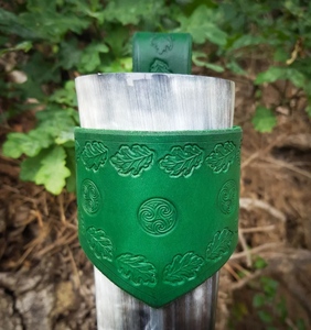 Cuerno de buey de vaca 2025 Natural 100% cuero 300-400ml capacidad cuerno para beber estilo religioso respetuoso con el medio ambiente tallado Animal respetuoso con el medio ambiente - Product Image 3