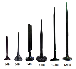 Antena magnética de goma GSM 3dBi, montaje magnético de baja pérdida con Cable RG174 + SMA (M), conector ETEILY hecho en la India - Product Image 2