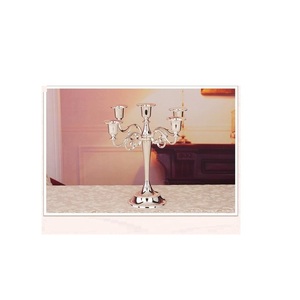 Golden Brass Candle Stand 5 Pillar Wedding Decoration <b>Lantern</b> Cheapest Price in India Christmas Manufacturer Wholesale - Product Image 5