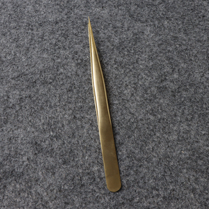 แหนบต่อขนตาสีทองแบบญี่ปุ่นที่แข็งแรงแหนบต่อขนตาพร้อมชุดกระจก - Product Image 2