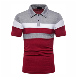 Haute qualité arrivée hommes pour polos grande taille à manches courtes respirant tricoté vêtements avec boutons solide motif conception - Product Image 1