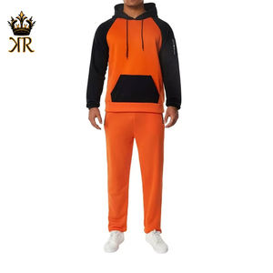 ชุดวอร์มผู้ชาย สีพื้น เสื้อคอตั้งแขนยาว กางเกงขายาว ชุดวอร์มสองชิ้น - Product Image 1