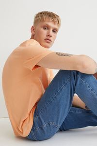 T-shirt à col rond en coton à manches courtes pour hommes - Product Image 4