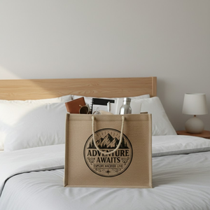 Bolsa de Yute con Asas de Cuerda y Logotipo Personalizado al por Mayor |   Bolsas de Embalaje Ecológicas Reutilizables para Compras, Regalos Promocionales - Product Image 4