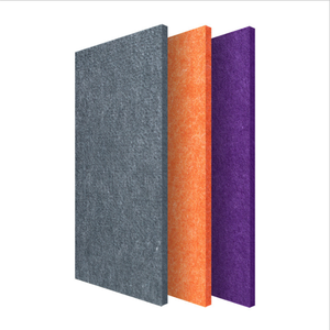 Pannello fonoassorbente decorativo in poliestere da parete 9mm 100% riciclare il pannello fonoassorbente in poliestere - Product Image 1