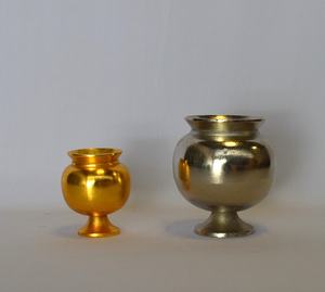 Vases à fleurs décoratifs modernes et élégants en aluminium plaqué or, finition brillante, vente chaude, pour la maison et les mariages - Product Image 6