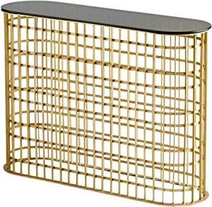 Antique Brass Metal <b>Console</b> <b>Tables</b> Multi-Square Frames Marble Top Modern Design Home Office Furniture - Product Image 6