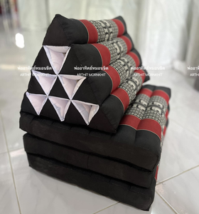 Venta al por mayor tailandés original vintage patrón triángulo almohada tejida técnica directa de Tailandia - Product Image 5